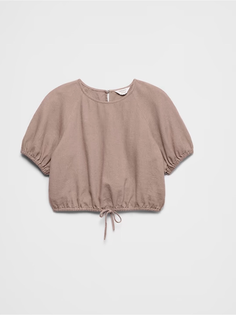Banana Republic Mocha Latte Bubble Tie Top Size Small